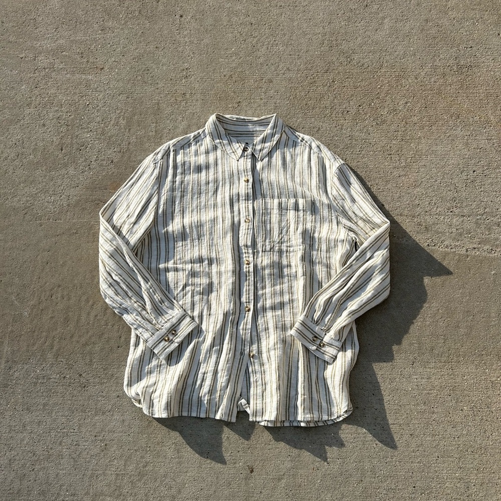 the normal brand button up long sleeve